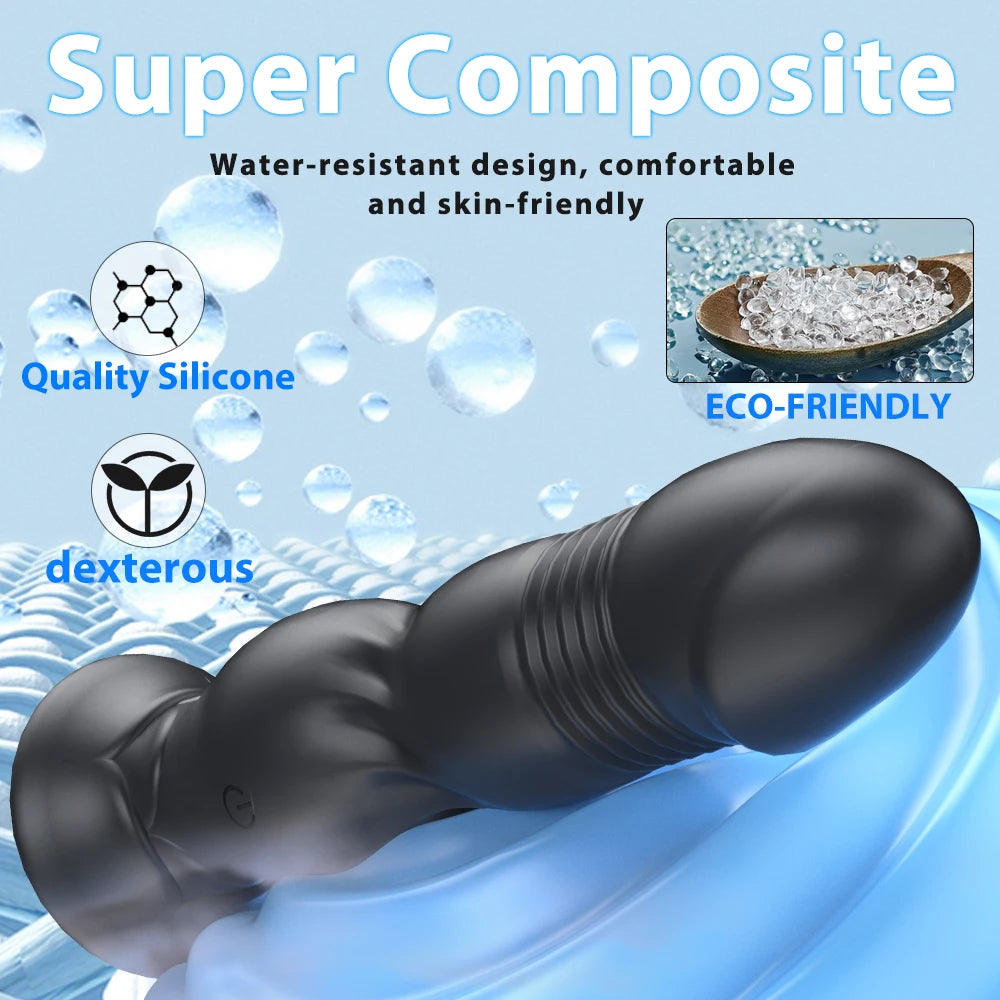 Thrusting Bluetooth Prostate Massager with Suction Base
