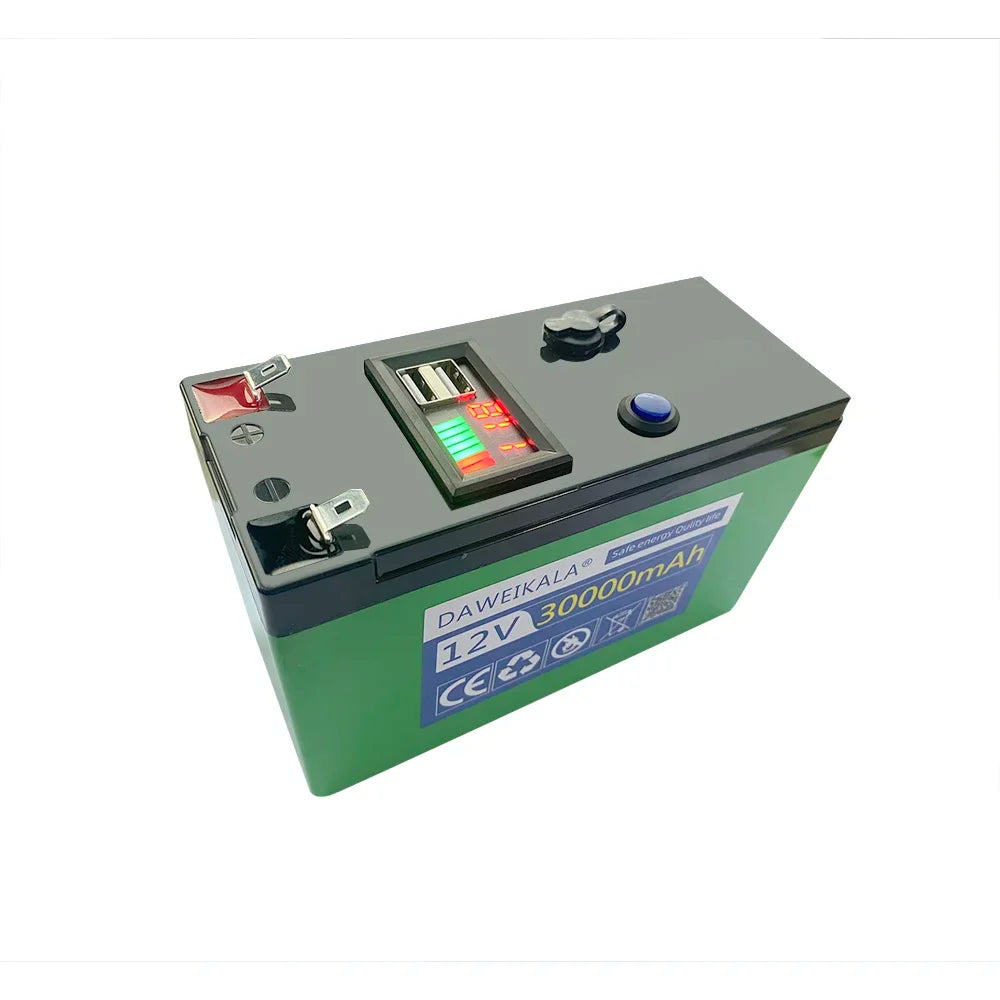 12V 30Ah Lithium Battery for Solar & Camping