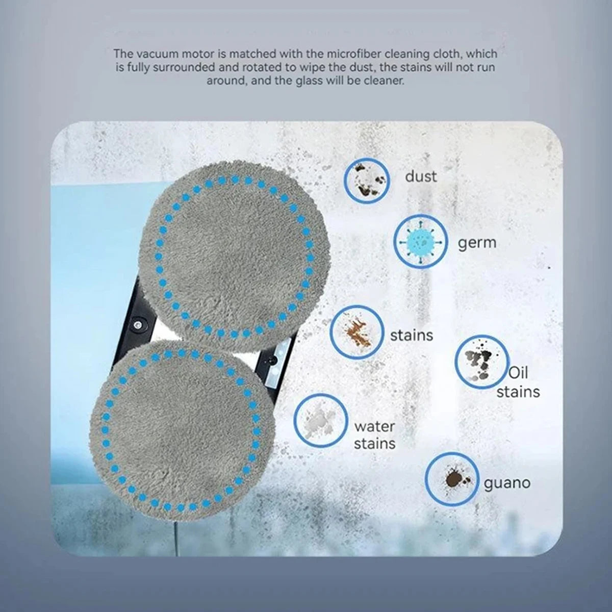 Smart Window Cleaning Robot – Double Spray & Remote