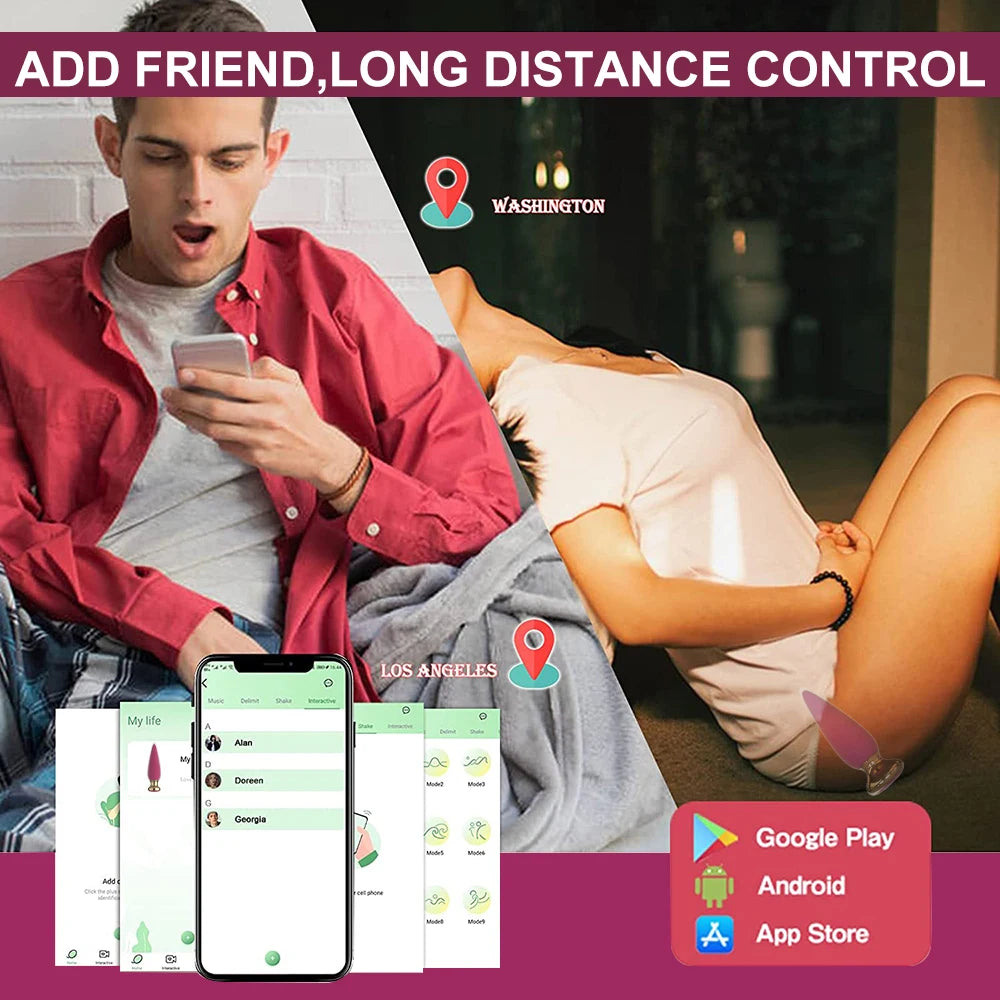 Wireless Remote Anal Vibrator for Men & Women