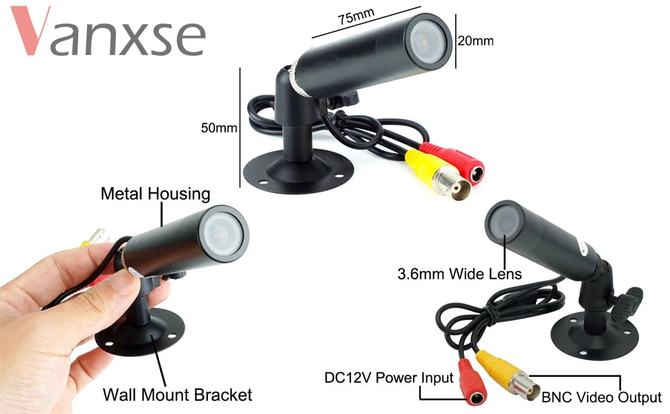 Uvusee 1000TVL Mini Bullet CCTV Security Camera