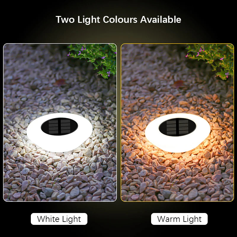 1/4Pack Solar Ground Lights, Waterproof Outdoor