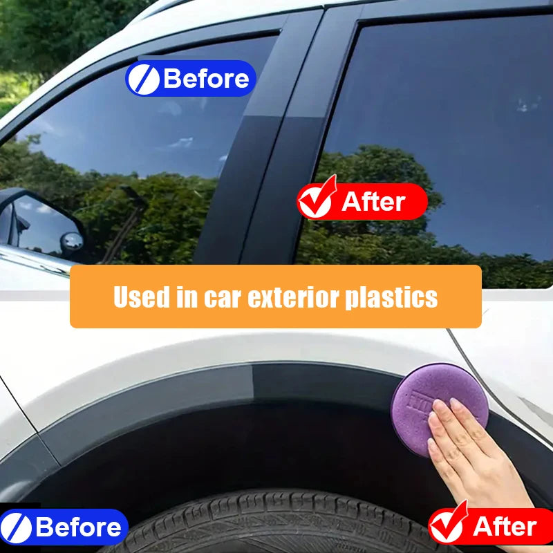 Car Plastic & Leather Restorer – Back to Black Gloss Coating