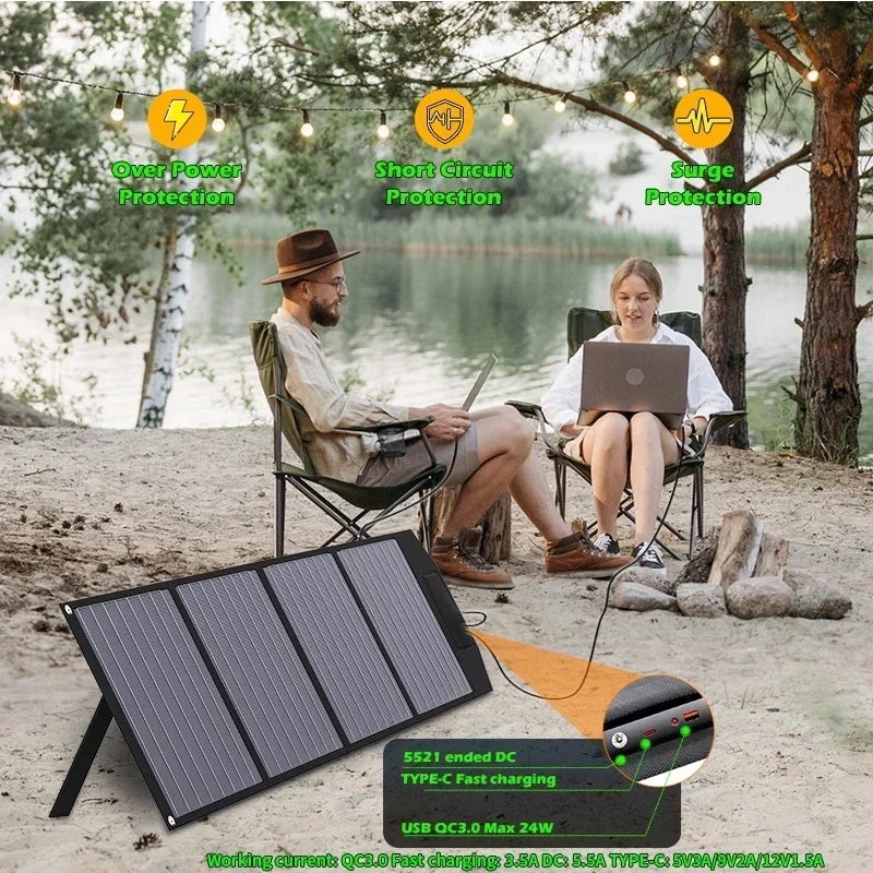 Flexible Foldable Portable Solar Panel Kit 500W-2000W