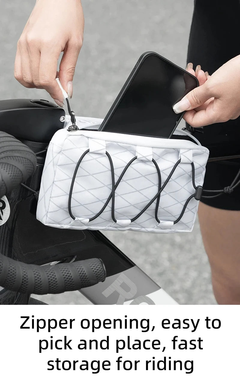 Top Tube Bicycle Bag – Frame & Saddle Storage with Phone Holder