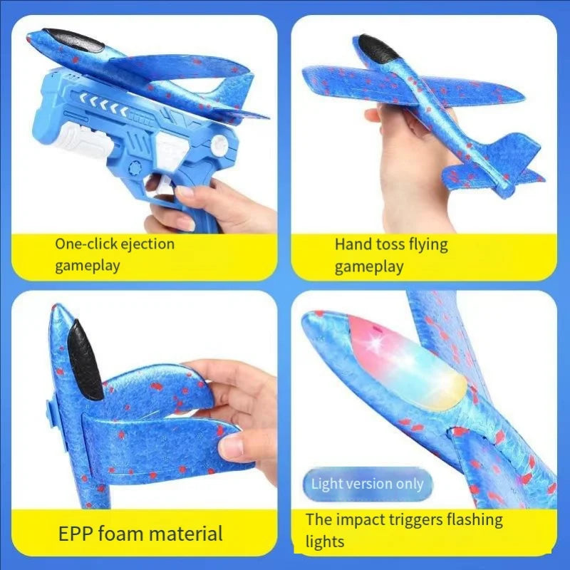 Glowing Foam Glider Launcher – Shoot, Soar & Shine Outdoors!