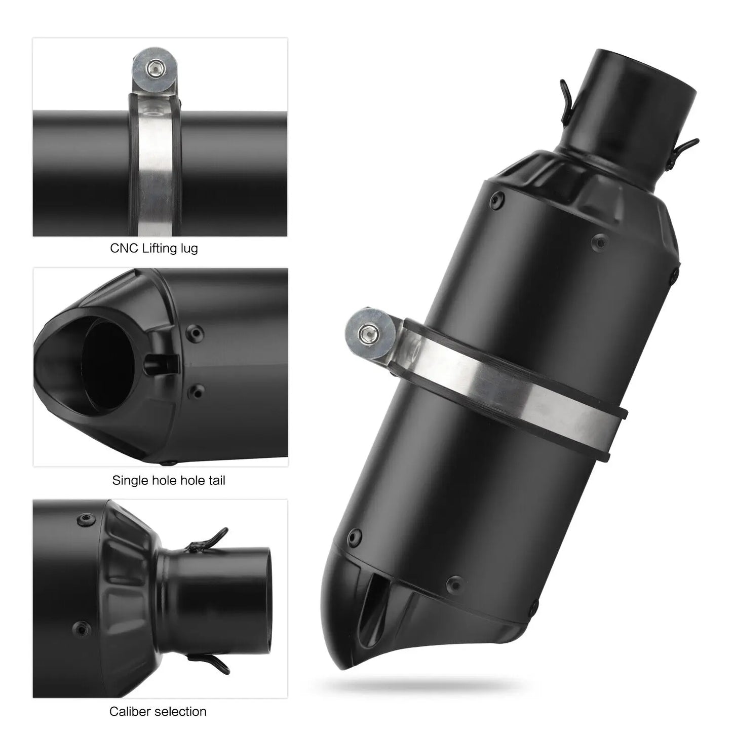 51mm Motorcycle Exhaust Muffler for Motocross & Street Bikes