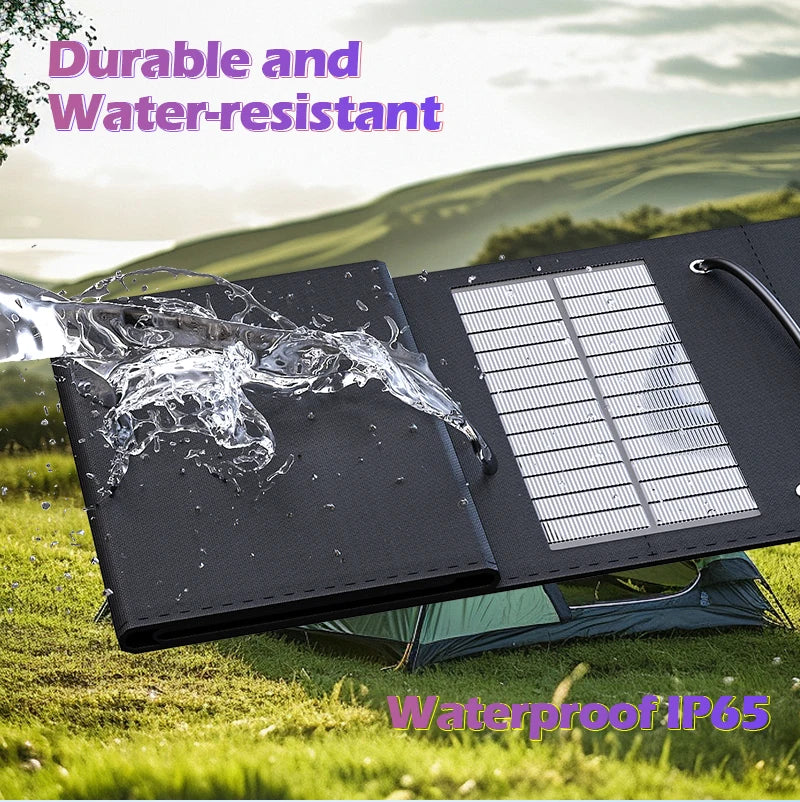70W Portable 5V Solar Panel with USB Ports – Outdoor Power
