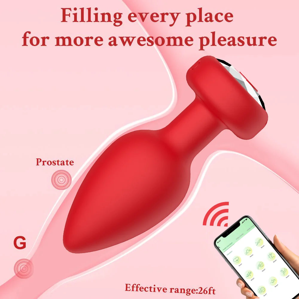 Bluetooth Remote Anal Vibrator with APP