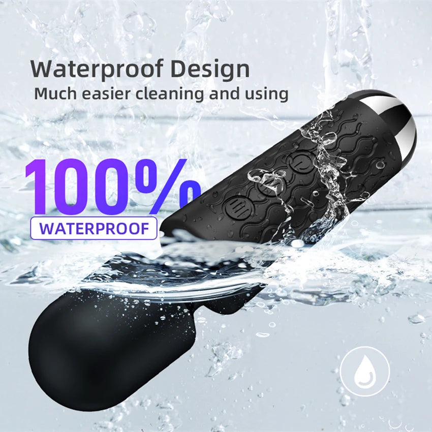 Powerful Dual Motor Silicone Dildo Vibrator Wand