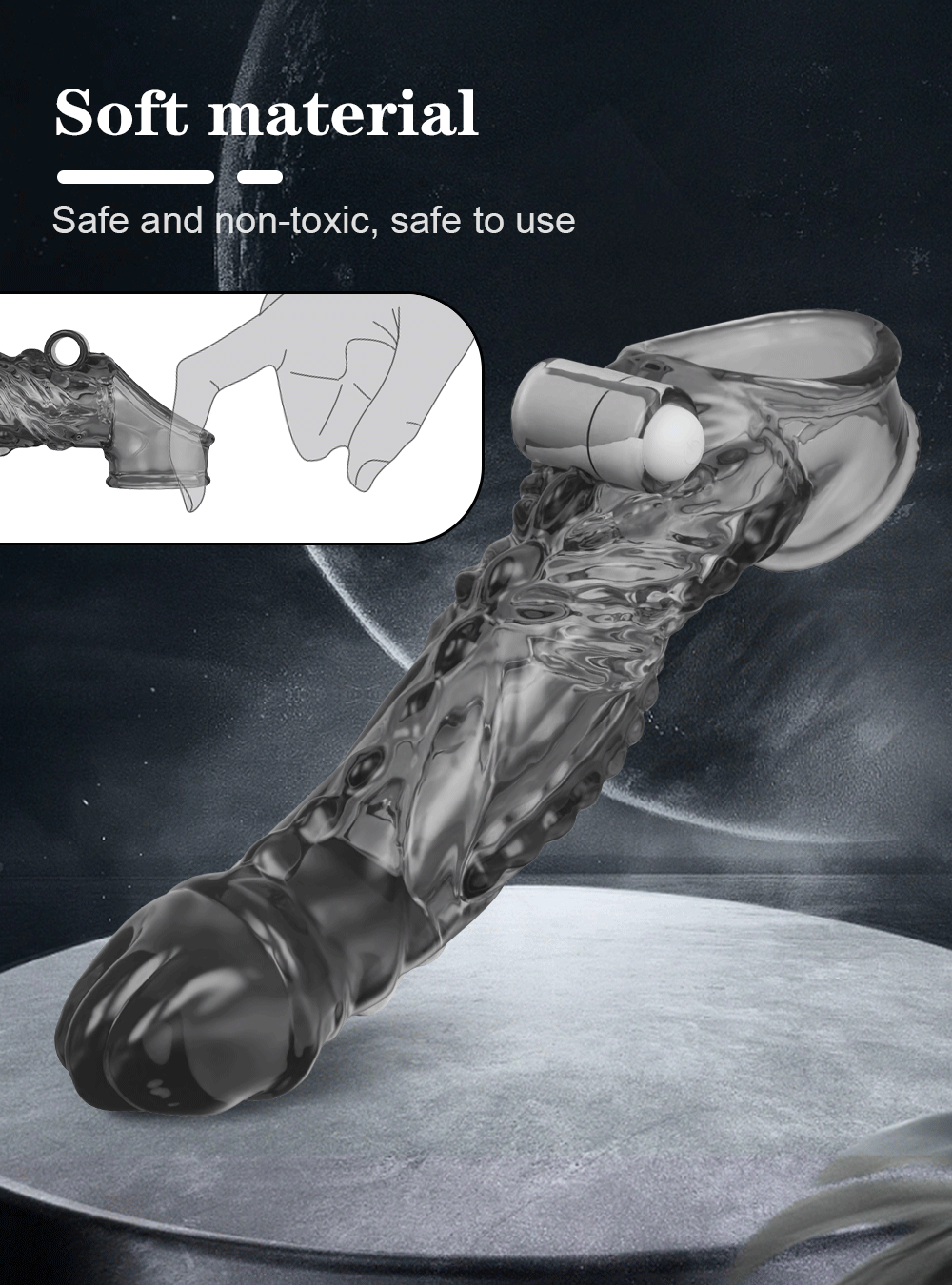 Reusable G-Spot Vibrator & Cock Ring Set