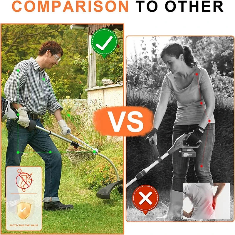 Ergonomic Trimmer Handle for Weed Whackers