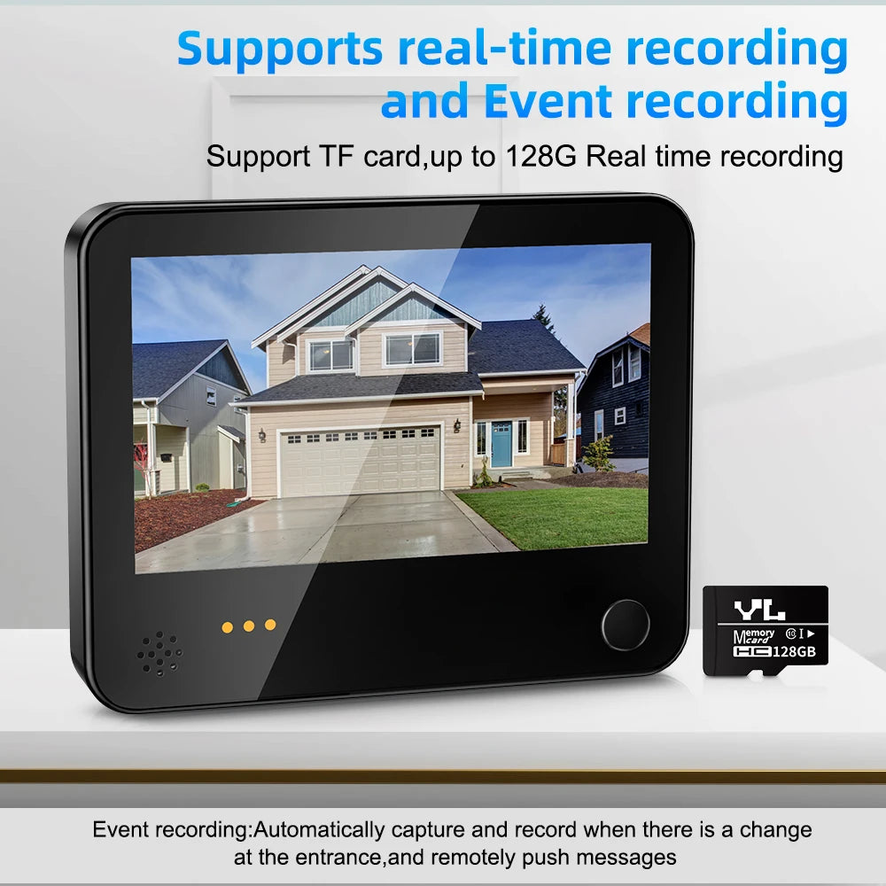 Awapow 4.3" Tuya Smart WiFi Peephole Doorbell