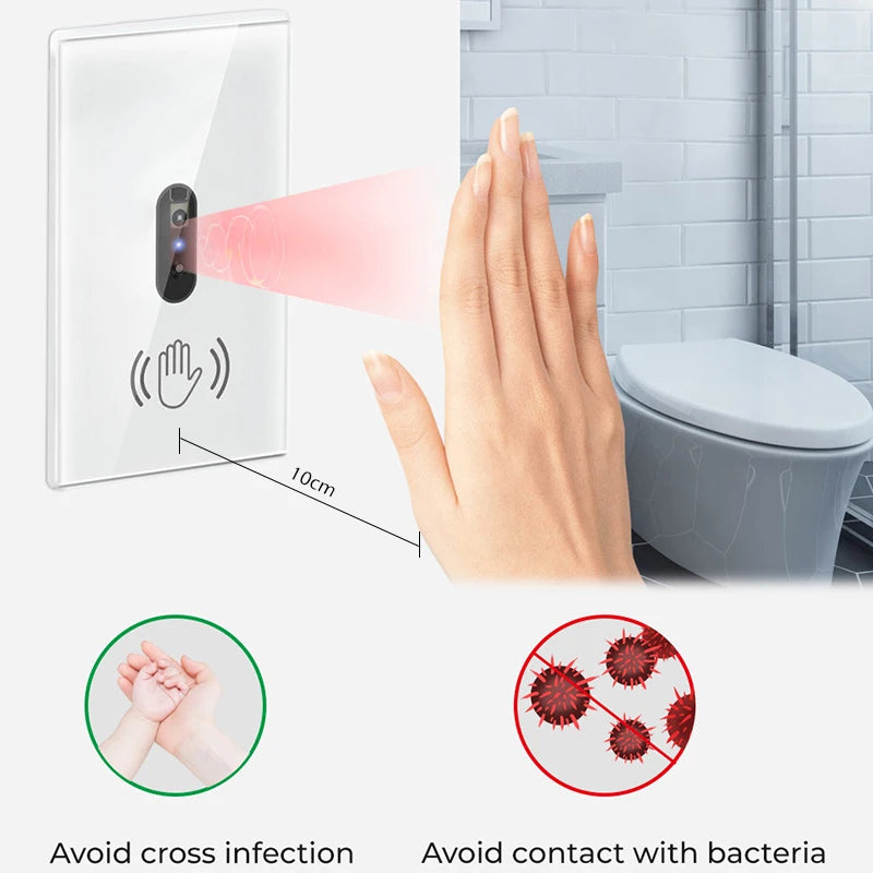 Infrared Hand Sweep Smart Wall Switch – Touchless Control