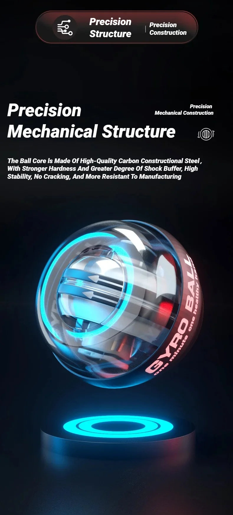 Gyroball Wrist & Forearm Exerciser Trainer
