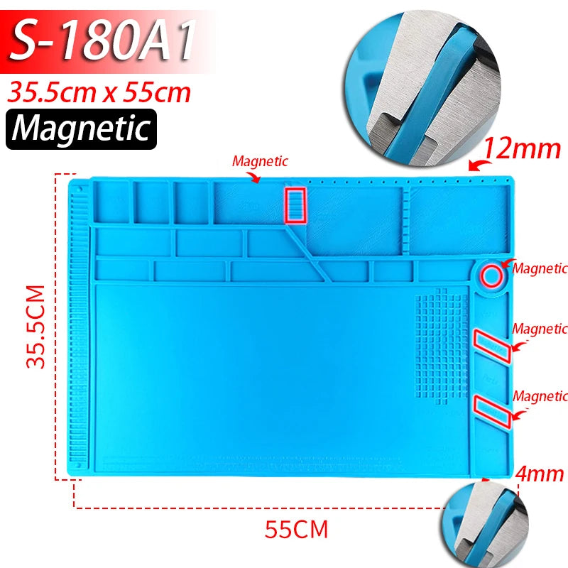 Silicone Soldering Mat – Heat-Proof, Static-Safe, Repair-Ready!