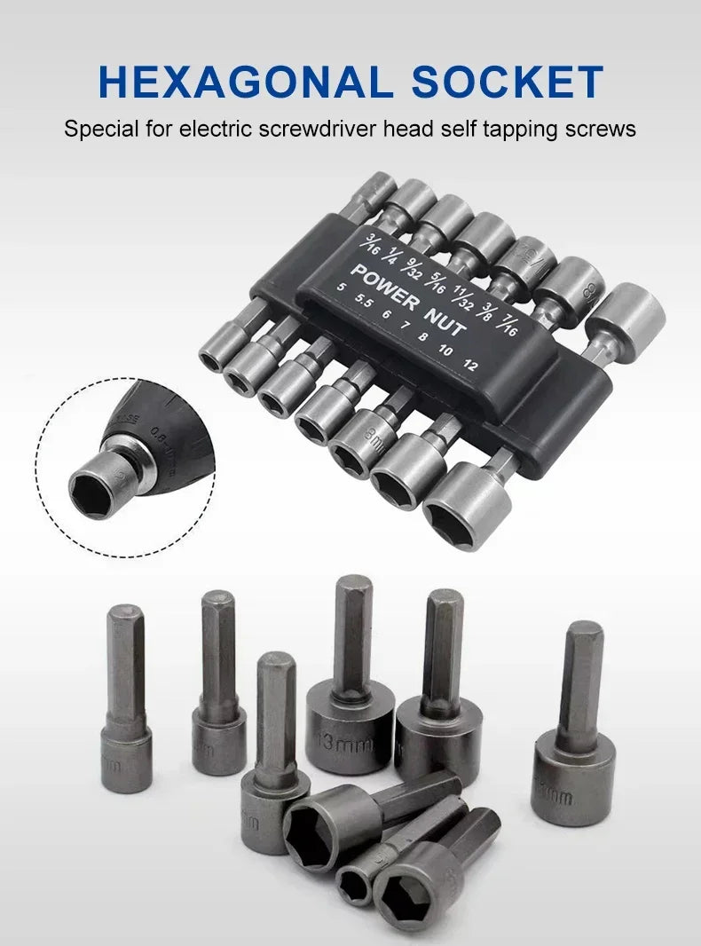 Hex Socket Extension Rod Tool Set