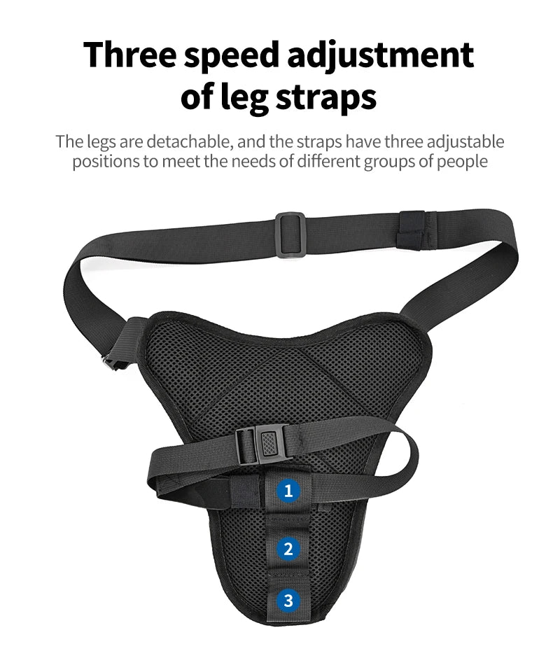 Ride hands-free with this waterproof drop leg bag!