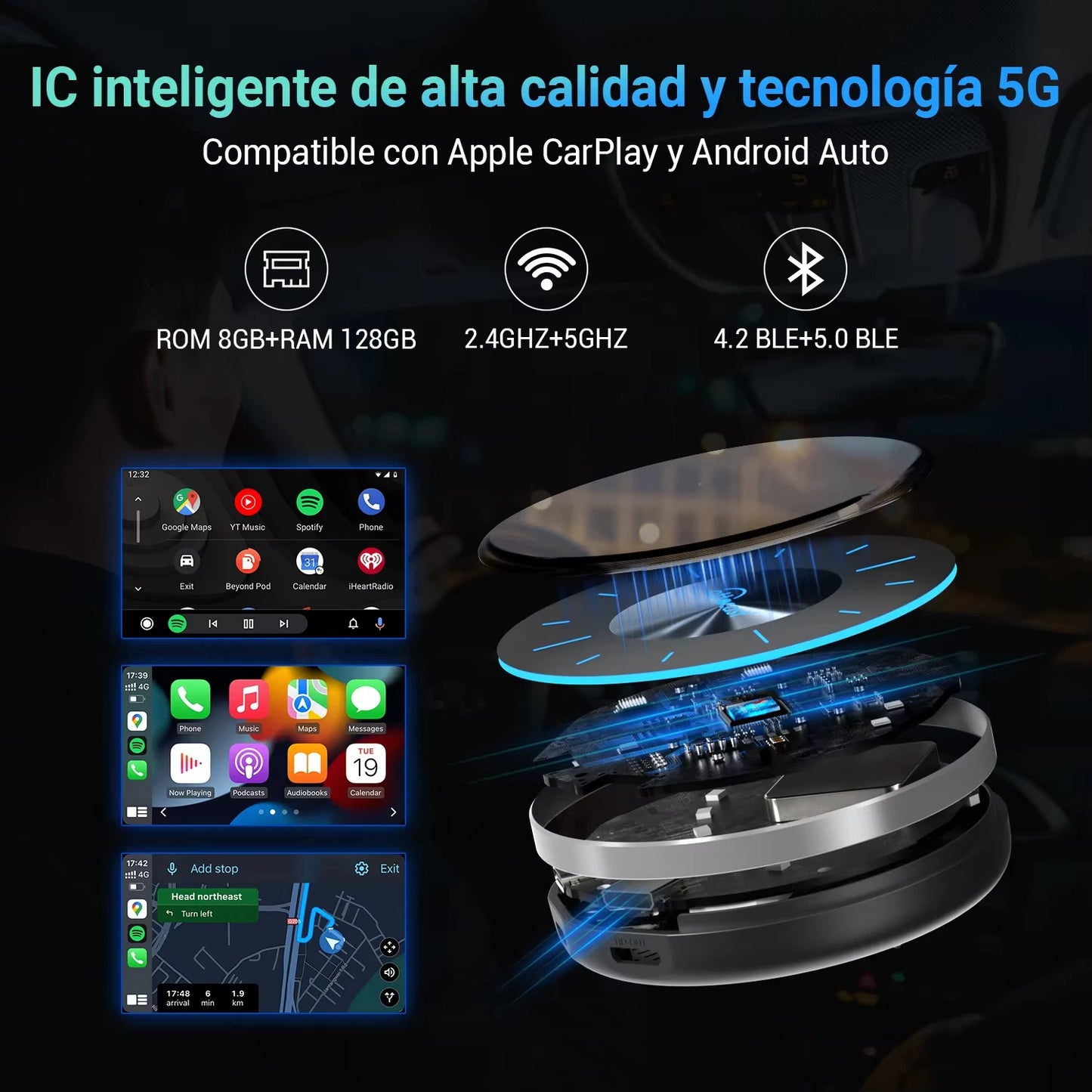 Ottocast P3 AI Box – Upgrade Wired CarPlay to Wireless Smart Hub!