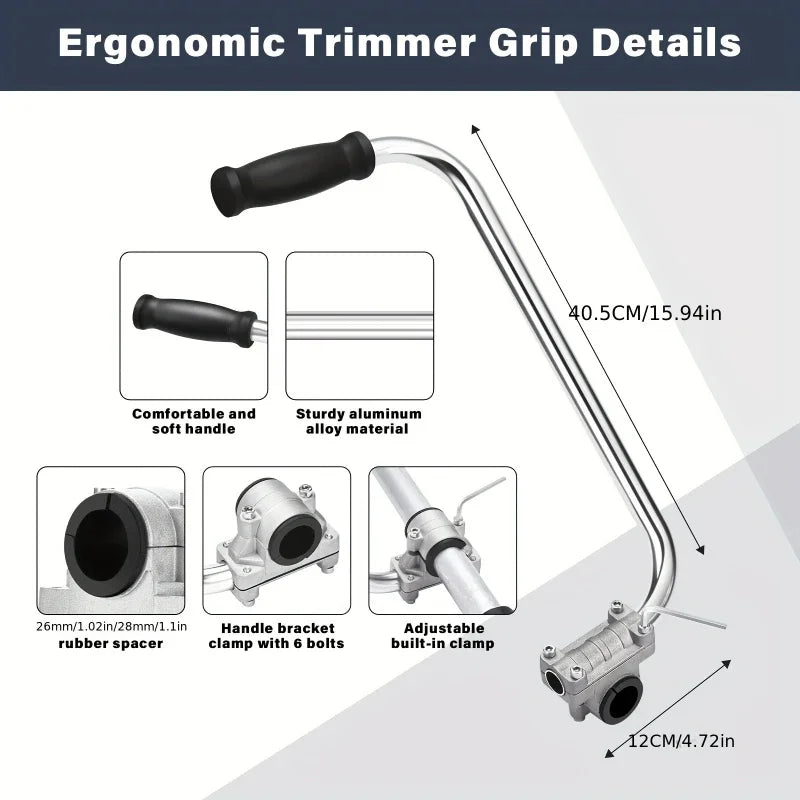 Ergonomic Trimmer Handle for Weed Whackers