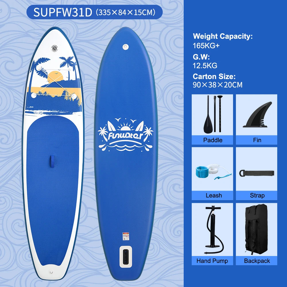 Feath-R-Lite 11'6" Koi Inflatable SUP Board Set