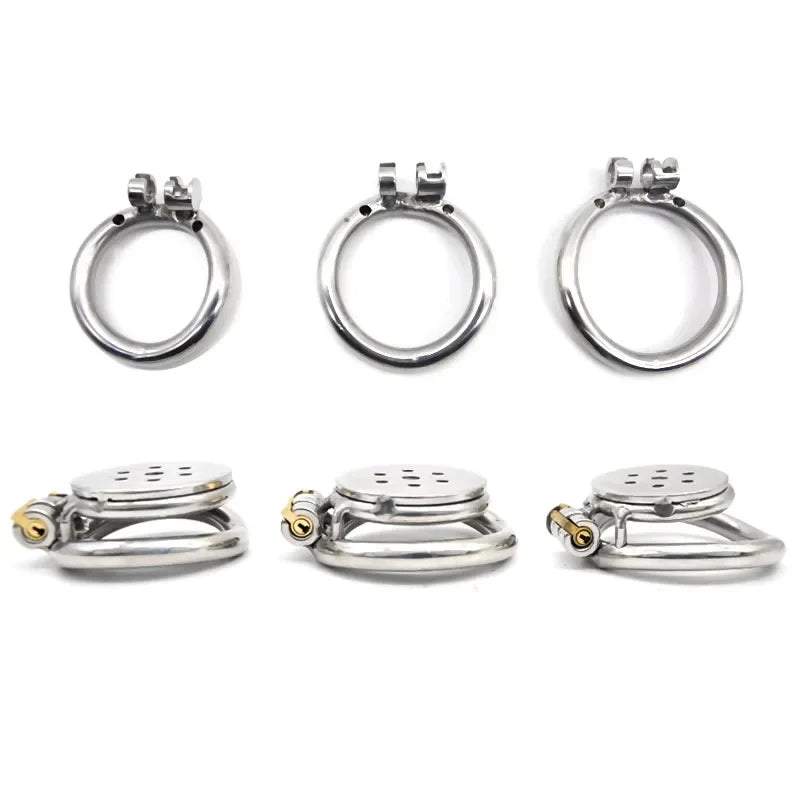 Metal Male Chastity Device with Urethra Tube