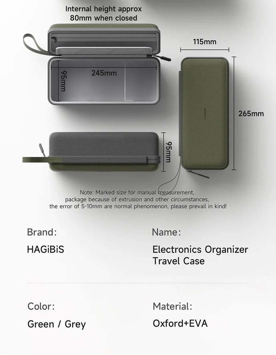Hagibis Travel Electronic Organizer – No More Cable Chaos!