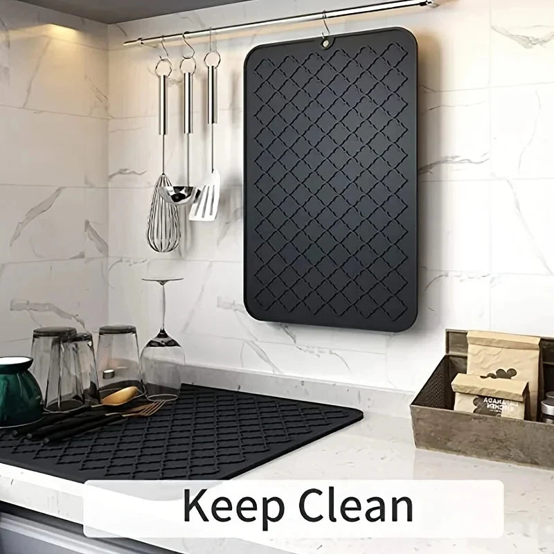 Silicone Drying Mat Non-Slip Heat Resistant Kitchen
