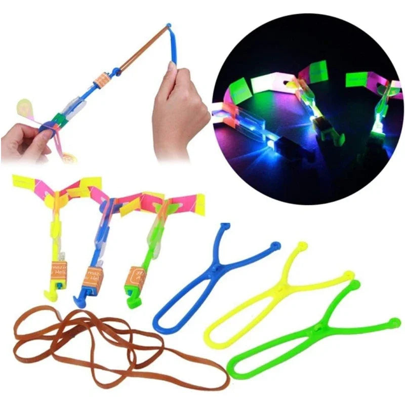 LED Rocket Helicopter Toys – Launch Light & Fun into the Sky!