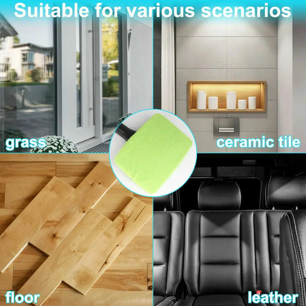 Car Window Cleaner Brush Kit with Microfiber
