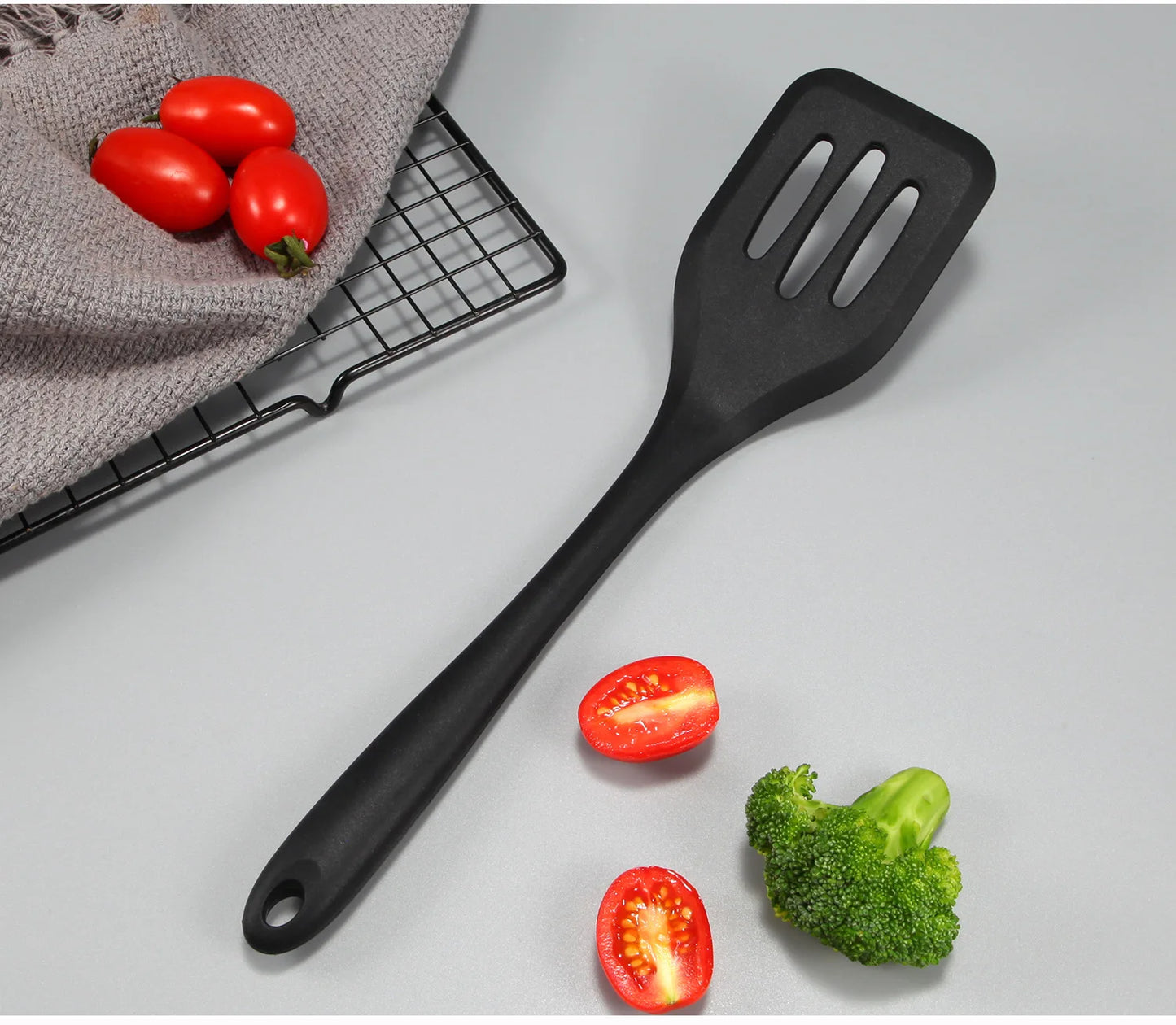 Silicone Slotted Turner Spatula for Cooking