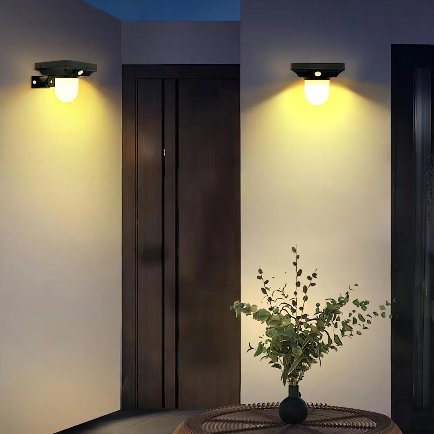 Solar Motion Sensor Wall Light – Waterproof Garden Path Lamp