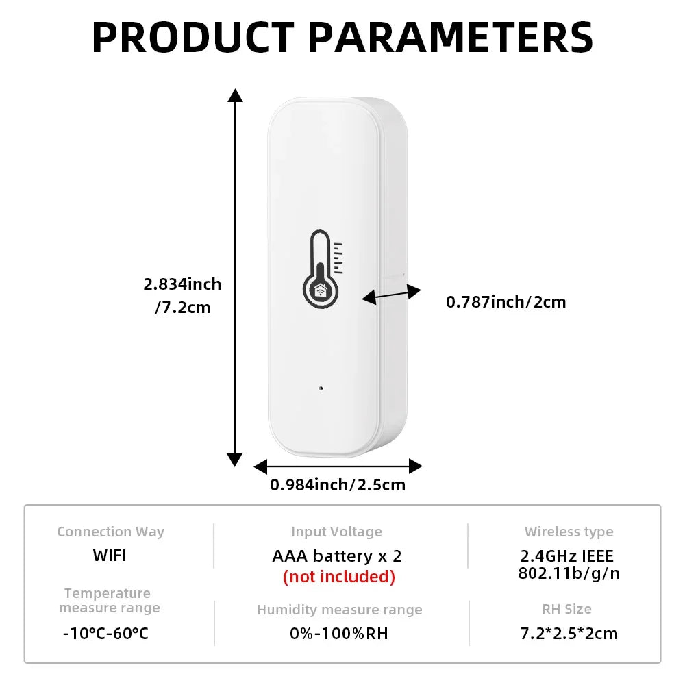 Tuya WiFi Temperature Humidity Sensor Smart