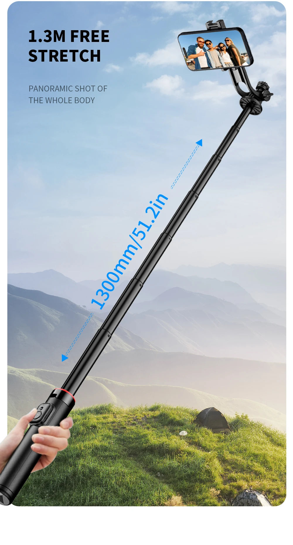 C20 Magnetic Selfie Stick Tripod – Snap, Shoot, Share Anywhere!