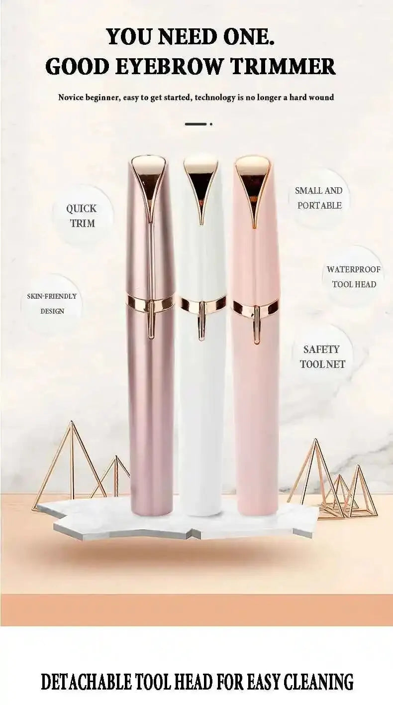 Lipstick-Shaped Electric Eyebrow Trimmer