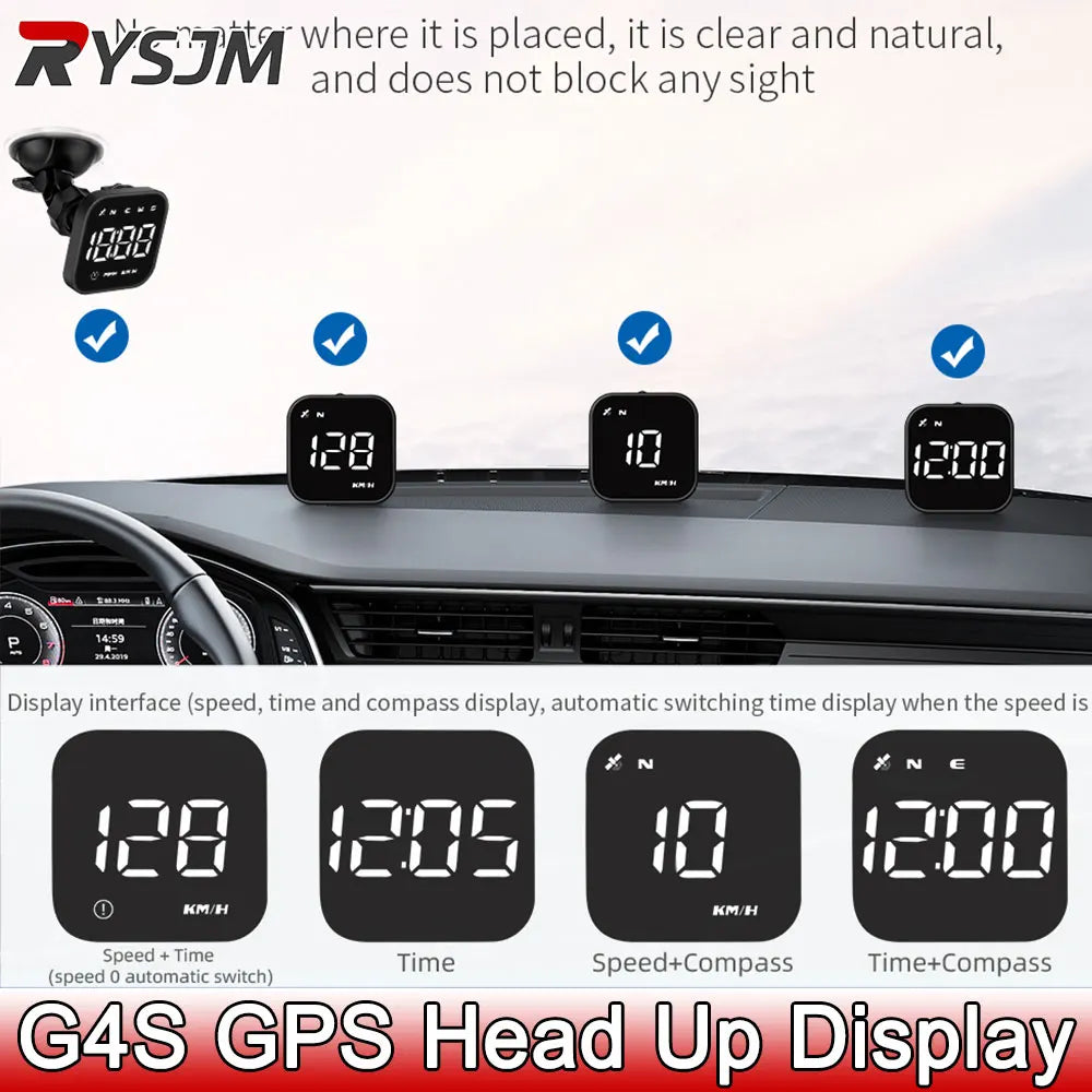 G4S HUD Smart GPS Speedometer – All-in-One Display