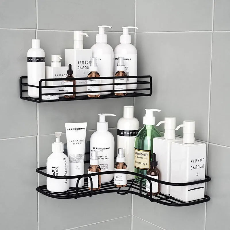 No-Drill Wall-Mounted Corner Shelf – Versatile Storage