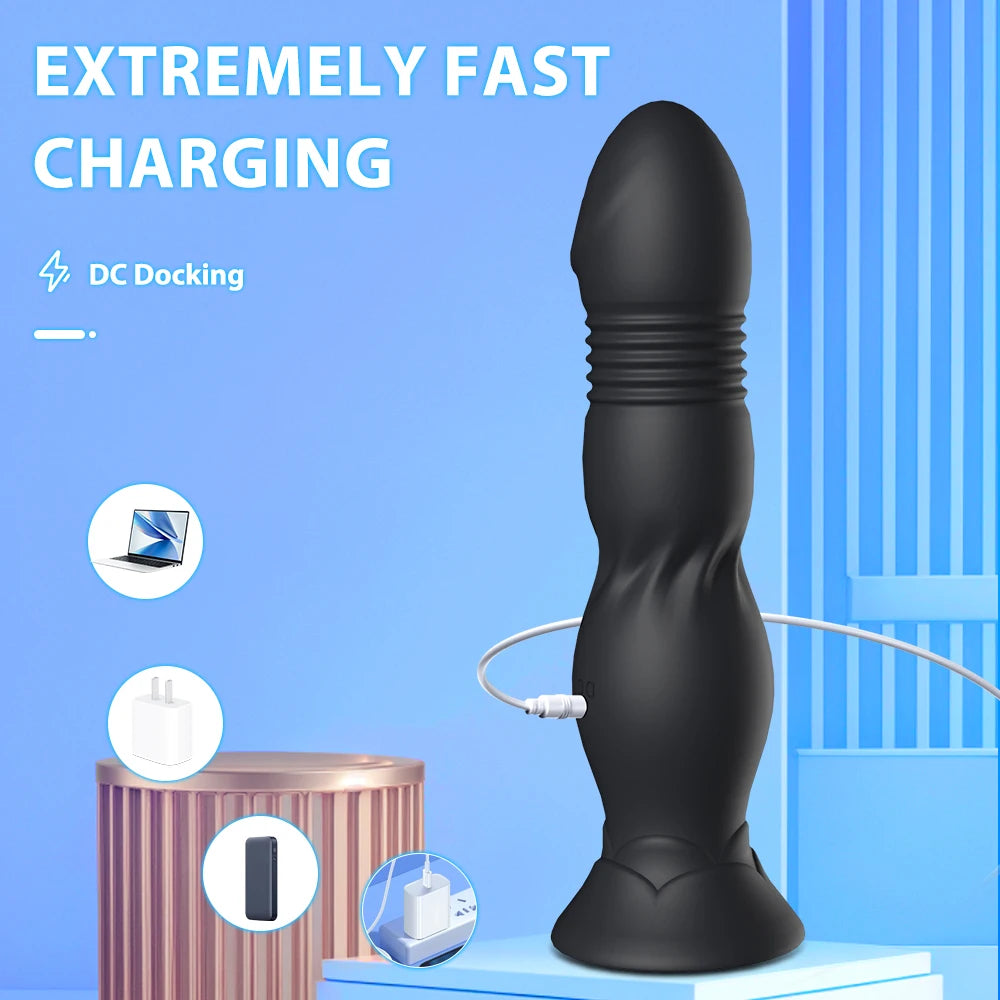 Thrusting Bluetooth Prostate Massager with Suction Base