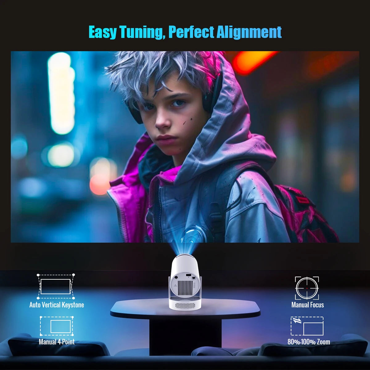 Magcubic 4K Android Projector with Dual WiFi - Clickilix