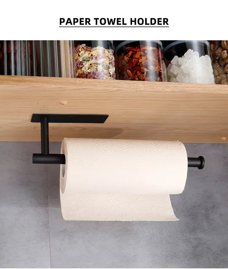Kitchen Paper Towel Holder Adhesive Tissue Hanger