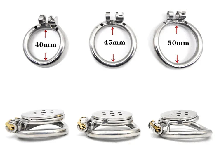 Metal Male Chastity Device with Urethra Tube