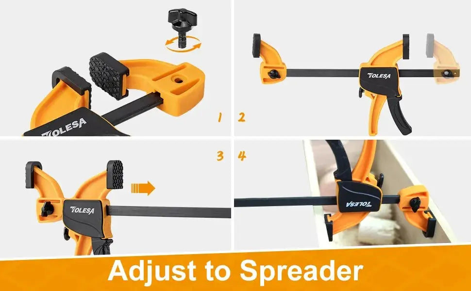 Secure your projects with TOLESA quick-change clamps!