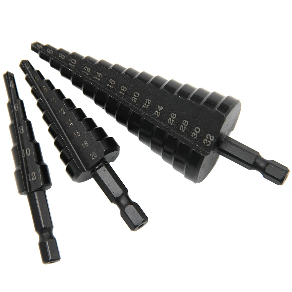 Hexagonal shank straight groove.