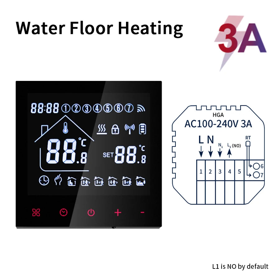 Tuya WiFi Smart Thermostat – Floor & Boiler Heating Control