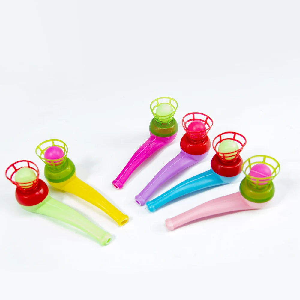 3pcs Plastic Pipe Blowing Ball Kids Toys Set