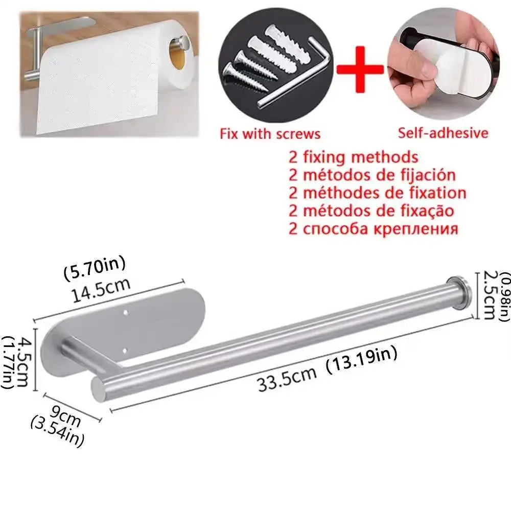Kitchen Paper Towel Holder Adhesive Tissue Hanger