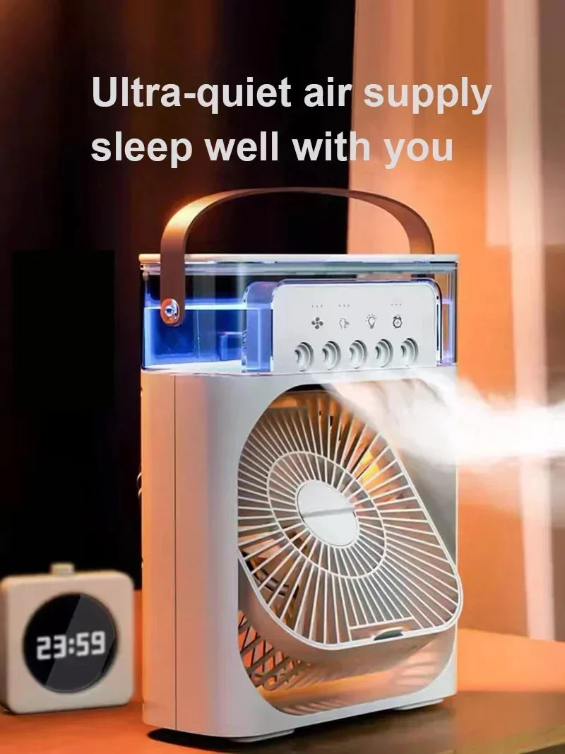 3 In 1 Fan AIr Conditioner Household Small Air Cooler LED Night Light