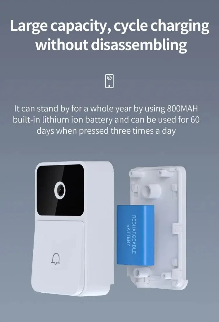 Smart WiFi Doorbell with HD Night Vision