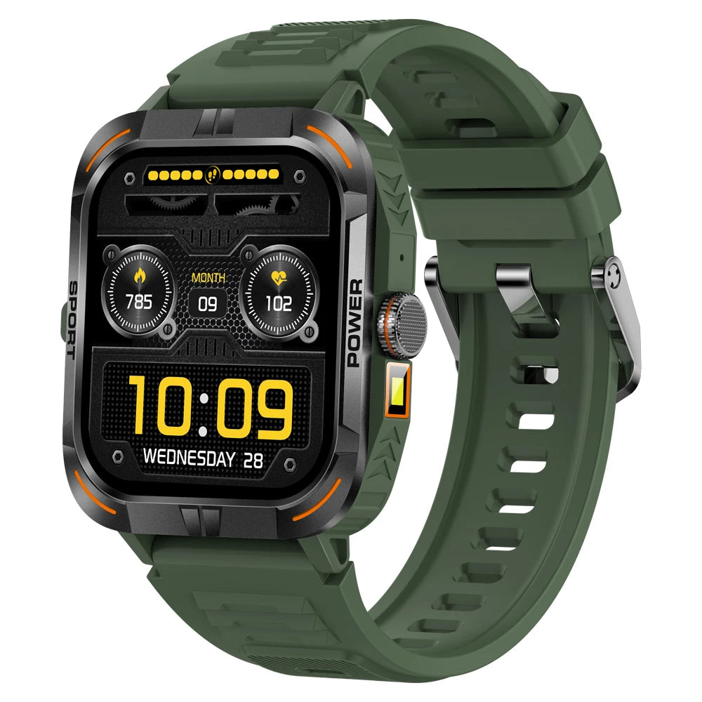 AMOLED Smart Watch with Flashlight & Compass