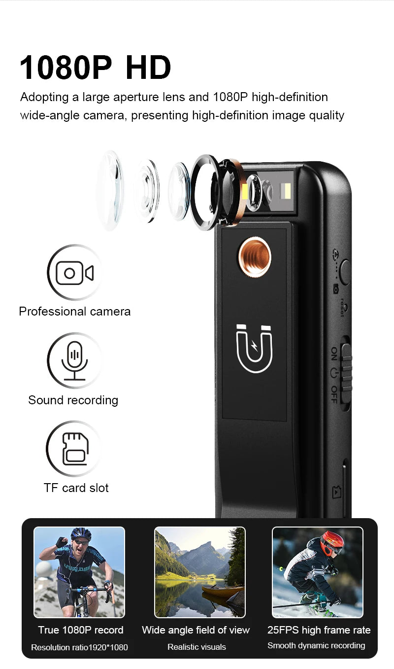 Capture your outdoor adventures with this HD 1080p action camera!